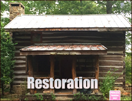 Historic Log Cabin Restoration  Garysburg, North Carolina